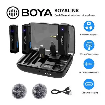 Boya BOYALINK All-In-One Design Wireless Microphone System